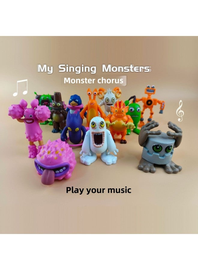 انفجارات الوحش جوقة MySingingMonsters الكرتون اليدوية دمية الحلي لعبة اللعب العصرية - اللون: جيل بانبان (مجموعة من 8) - Image 2