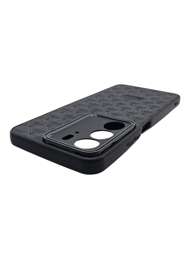 Case With a Diamond Pattern For Realme C75 - Black - Image 4