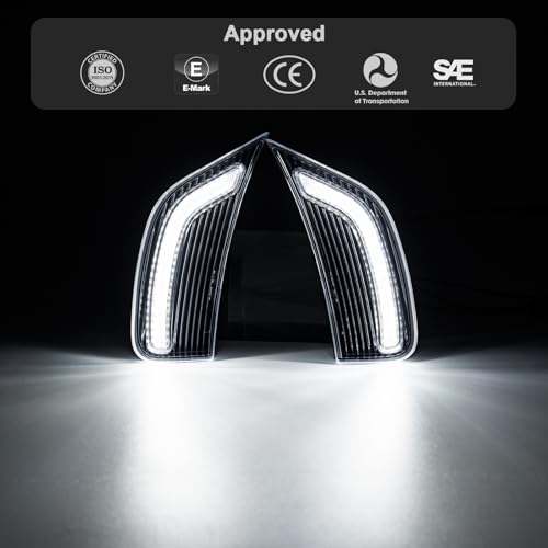Mynoway LED Side Marker Light Compatible with 2021-2024 Yukon/Yukon Denali/Yukon XL/Tahoe/Escalade/Suburban/Escalade ESV (Clear Lens White Light) - Image 5