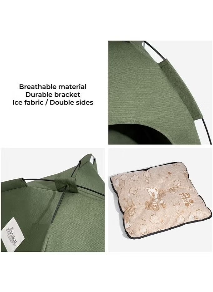 MHD Portable Pet Tent Bed Cat House Pet Products Breathable Cushions Furniture Sofa For Indoor Outdoor  - Image 4
