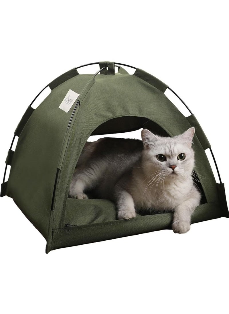 MHD Portable Pet Tent Bed Cat House Pet Products Breathable Cushions Furniture Sofa For Indoor Outdoor  - Image 1