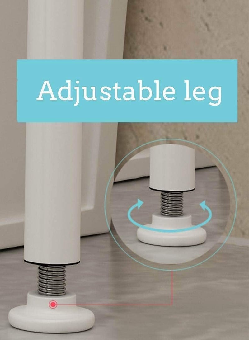 بلومنغ تايم رف تخزين فوق المرحاض من 3 طبقات ، رف تخزين وتنظيم للحمام ، منظم تخزين - Image 5