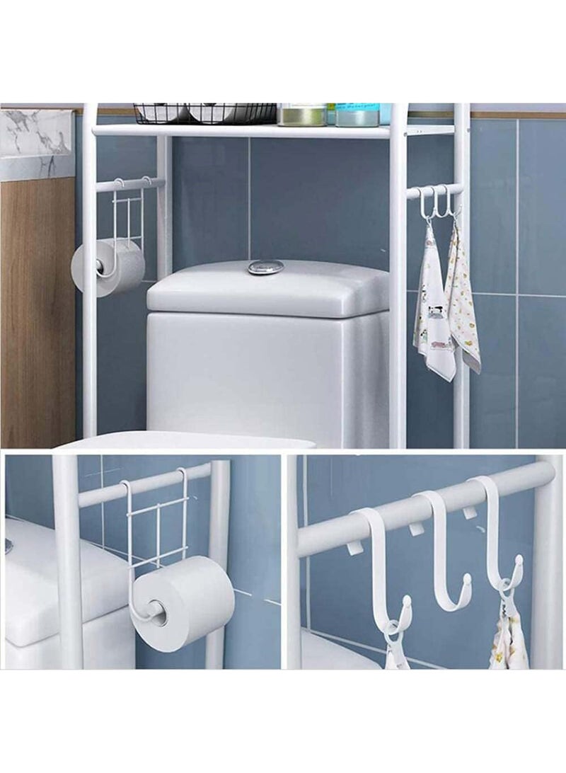 بلومنغ تايم رف تخزين فوق المرحاض من 3 طبقات ، رف تخزين وتنظيم للحمام ، منظم تخزين - Image 3