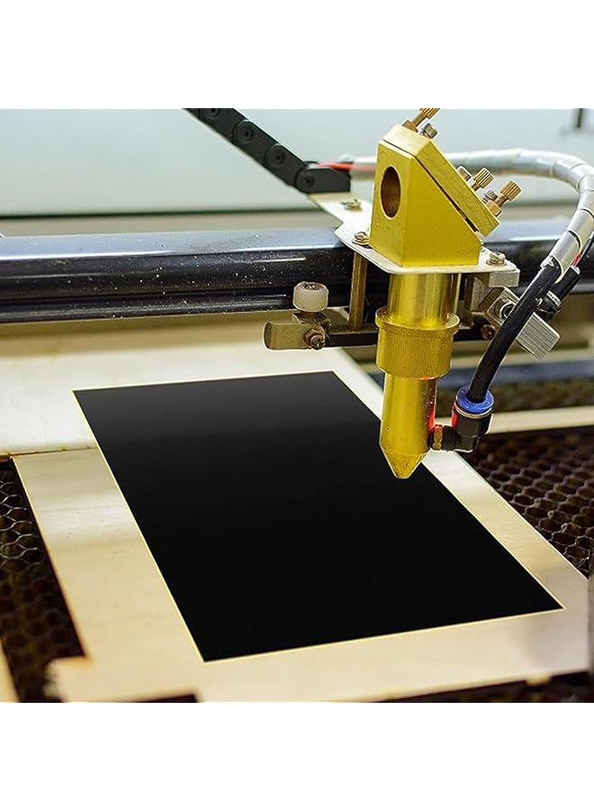 erorex 5 Pcs Laser Engraving Marking Paper 39X27Cm Black Laser Engraving Paper Diy Marking Paper For Ceramics Glass Metal Diy Laser Engraver Machine Tools - Image 3