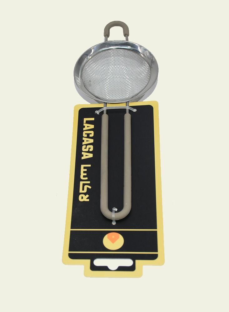 Lacasa Stainless Steel Strainer Silver/Grey14 centimeter - Image 1