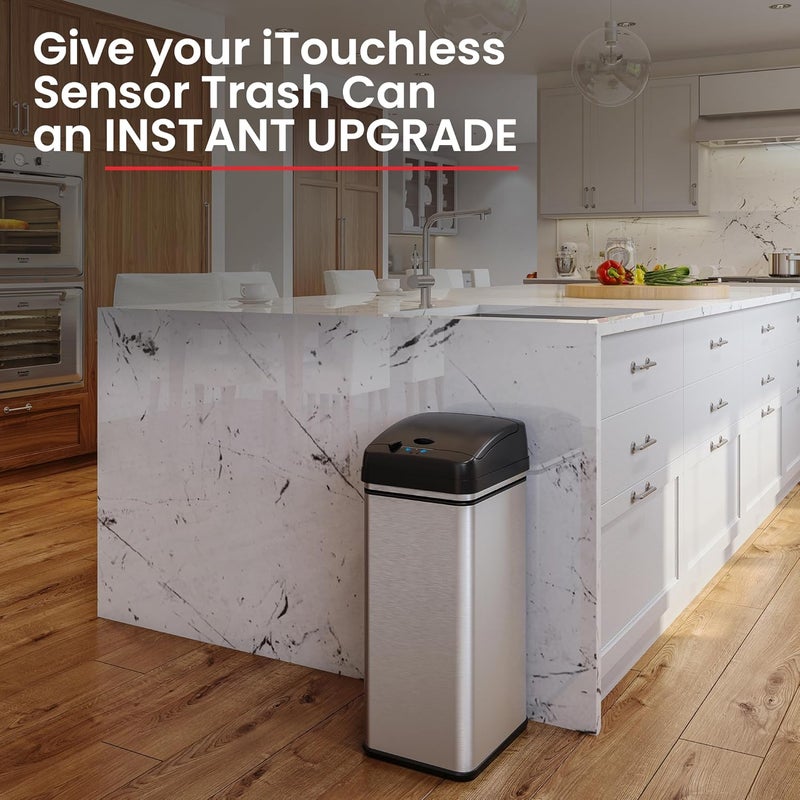 iTouchless New Sensor Trash Can Lid Replacement for Models IT13MX, IT13MXL, DZT13P, DZT13PL, DZT13M, and DZT08P, DZT08PL, and Other Variants - Image 4
