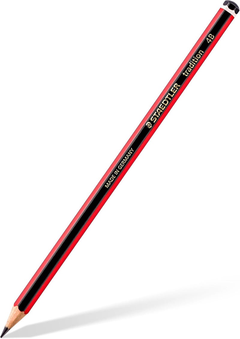 STAEDTLER 110-4B Tradition Graphite Pencil for Drawing & Sketching - 4B (Box of 12) - Image 1