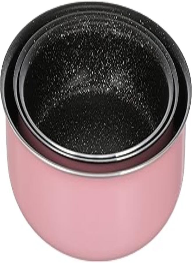 Grandi Grandi Cook Pop Round Oven tray 22-24-28 Pink And Granite Black 