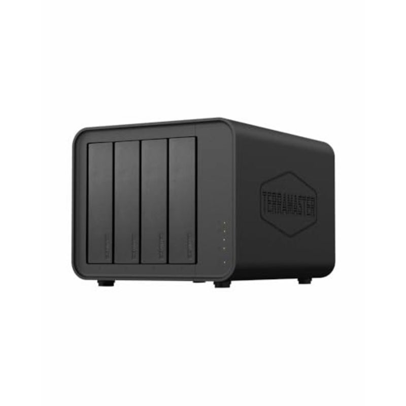 F4-424 4-Bay NAS, N95, 8GB DDR5, Dual 2.5GbE, Diskless Dual M.2 NVMe cache and up to 5Gbps link aggregation accelerate simultaneous users and business file sharing. - Image 1