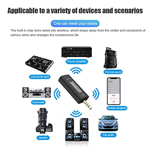 Careflection K-35 3.5mm Aux Dual Receivers (2 - Mics, 1 Input) Wireless Collar Microphone Lapel Lavalier Mic Plug & Play Mike with BT Speakers, DSLR Camera, Omnidirectional, Black - Image 3