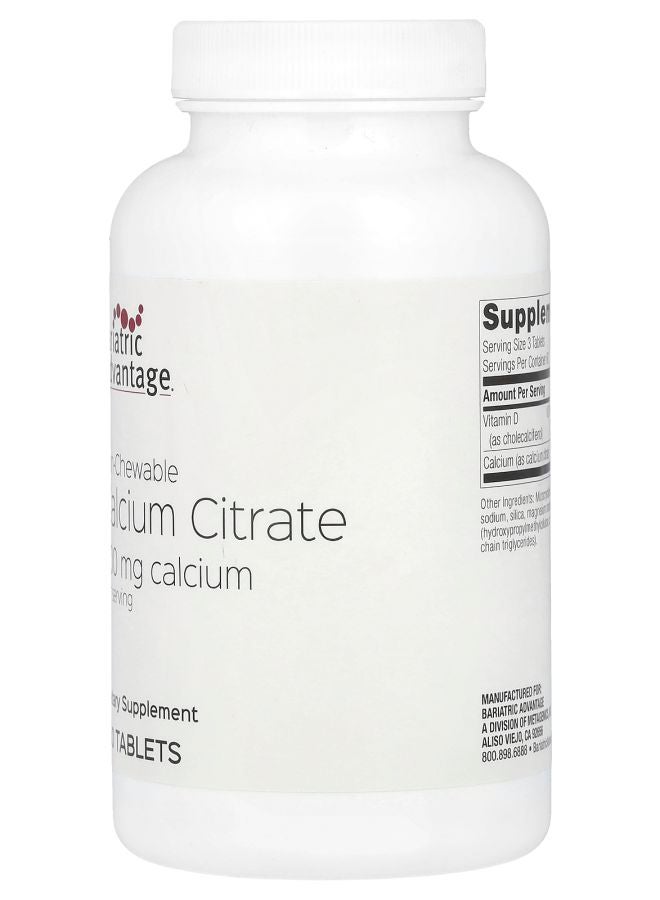 Bariatric Advantage Non-Chewable Calcium Citrate 600 mg 180 Tablets (200 mg per Tablet) - Image 2