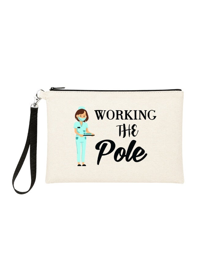 PRINTSHOP4ME Nurse Appreciation Gift - Cosmetic Bag - Multi Purpose Full Zipper Pouch with Funny Designs Print - Nursing Supplies and Practitioner Gifts - Survival kit (Design 8) - Image 1