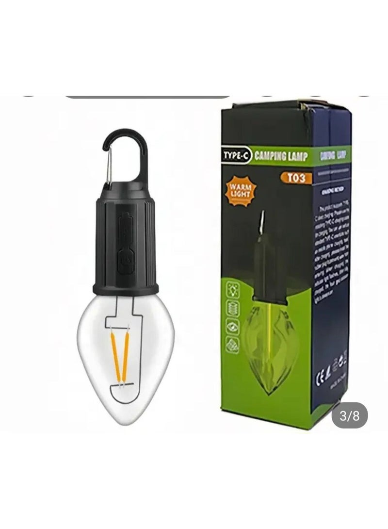 USB-charged emergency flashlight 3 brightness levels Shatter-resistant acrylic cover Equipped with a hook for hanging Type-C charging - Image 4