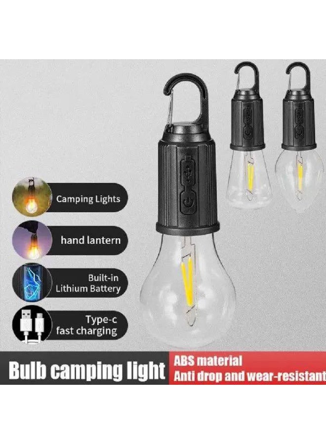 USB-charged emergency flashlight 3 brightness levels Shatter-resistant acrylic cover Equipped with a hook for hanging Type-C charging - Image 2