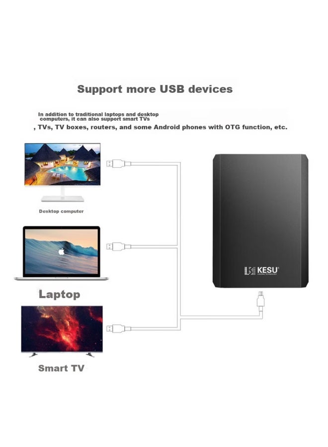 Kesu Portable Hard Drive 1tb, Encrypted Metal Version, Usb3.0 K208, 2.5-inch External Storage For File And Photo Backup - Image 2