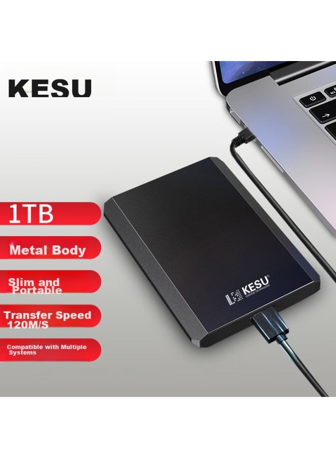 Kesu Portable Hard Drive 1tb, Encrypted Metal Version, Usb3.0 K208, 2.5-inch External Storage For File And Photo Backup - Image 1