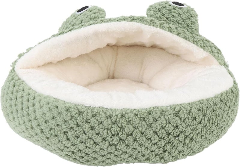 Aramox Plush Shaped Pet Sofa Bed, Warm Soft Cat Couch Resting Space for All Seasons with Bubble Fleece Convenient Maintenance (S) - Image 1