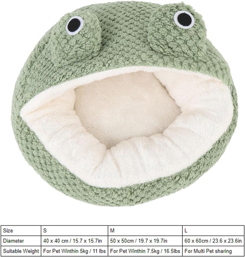 Aramox Plush Shaped Pet Sofa Bed, Warm Soft Cat Couch Resting Space for All Seasons with Bubble Fleece Convenient Maintenance (S) - Image 2
