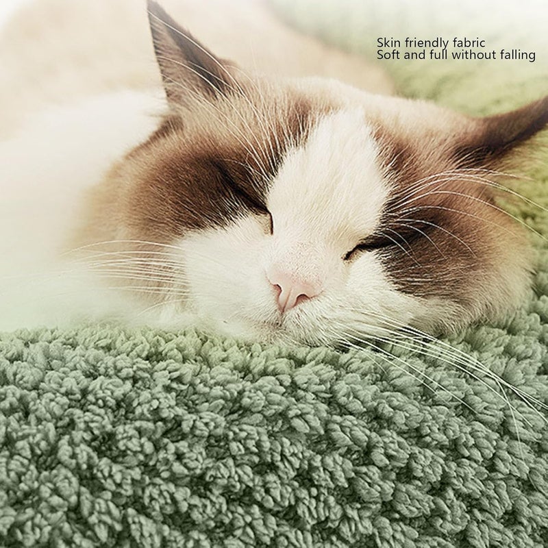 Aramox Plush Shaped Pet Sofa Bed, Warm Soft Cat Couch Resting Space for All Seasons with Bubble Fleece Convenient Maintenance (S) - Image 5