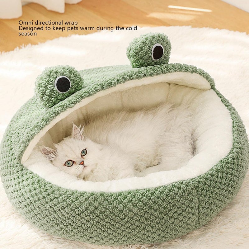 Aramox Plush Shaped Pet Sofa Bed, Warm Soft Cat Couch Resting Space for All Seasons with Bubble Fleece Convenient Maintenance (S) - Image 3