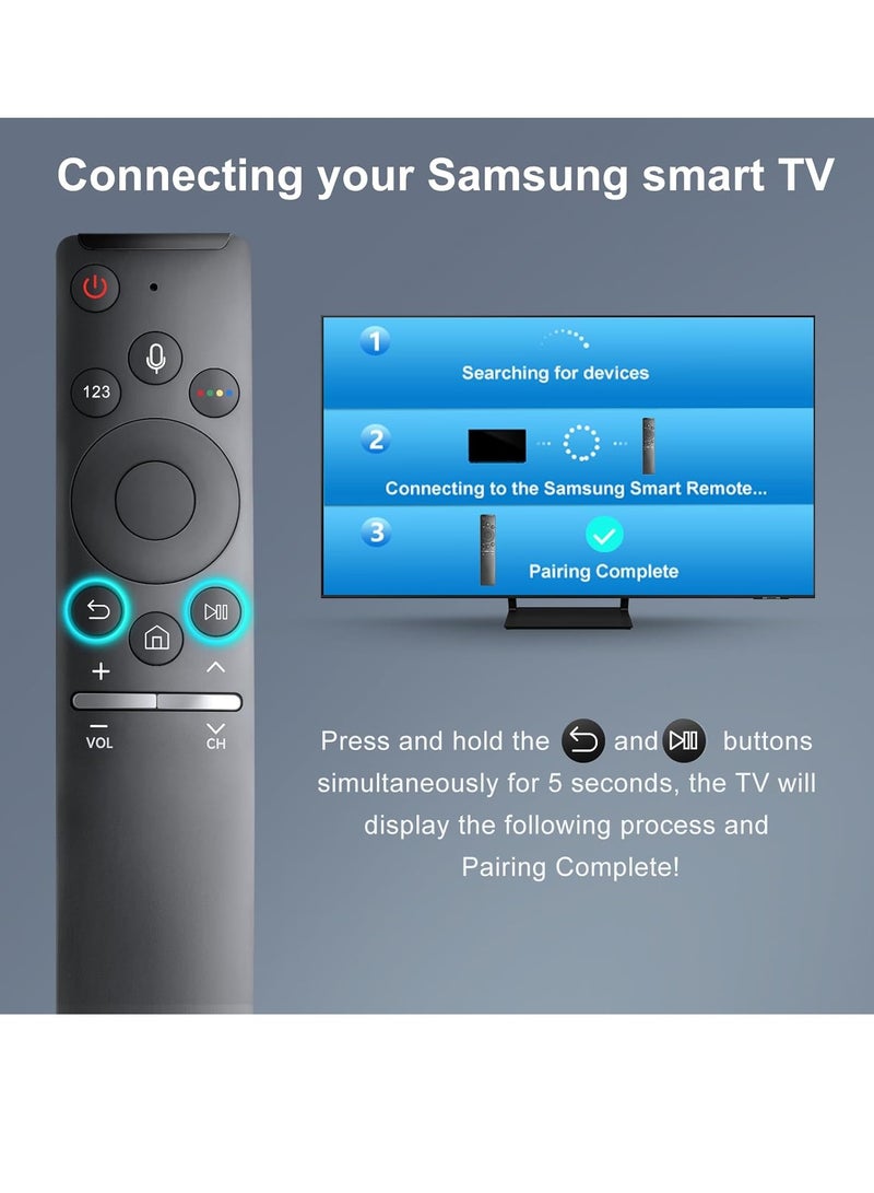 ELTRAZONE Voice Replacement Remote for Samsung Smart TV – New Upgraded BN59-1266A Universal Remote with Voice Control – Compatible with Samsung QLED UHD 4K HDR Smart TVs – Plug & Play, Fast Response, Ergonomic Design - Image 3