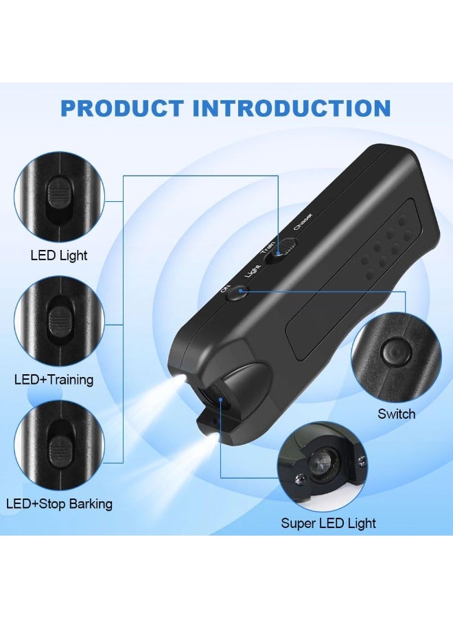 شابية جهاز طارد الكلاب بالموجات فوق الصوتية، أجهزة متطورة لمنع نباح الكلاب، أجهزة مضادة للنباح للكلاب، جهاز طارد الكلاب بالموجات فوق الصوتية لمنع نباح الكلاب، أجهزة طاردة للنباح (مع بطارية، لون أسود) - Image 5