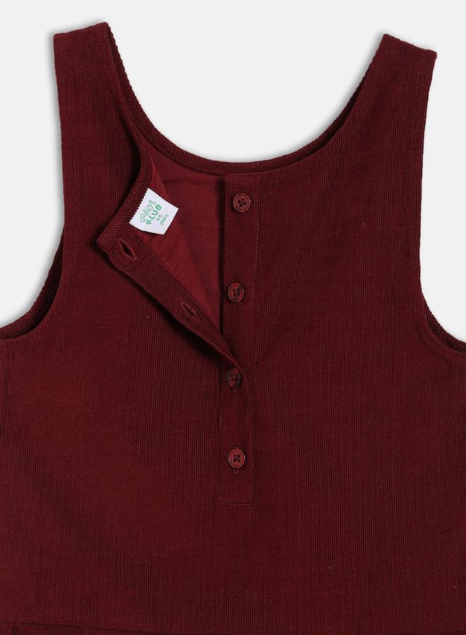 MINIKLUB Girls Cotton A-Line Pinny Dress and Long Sleeve Top - Image 4