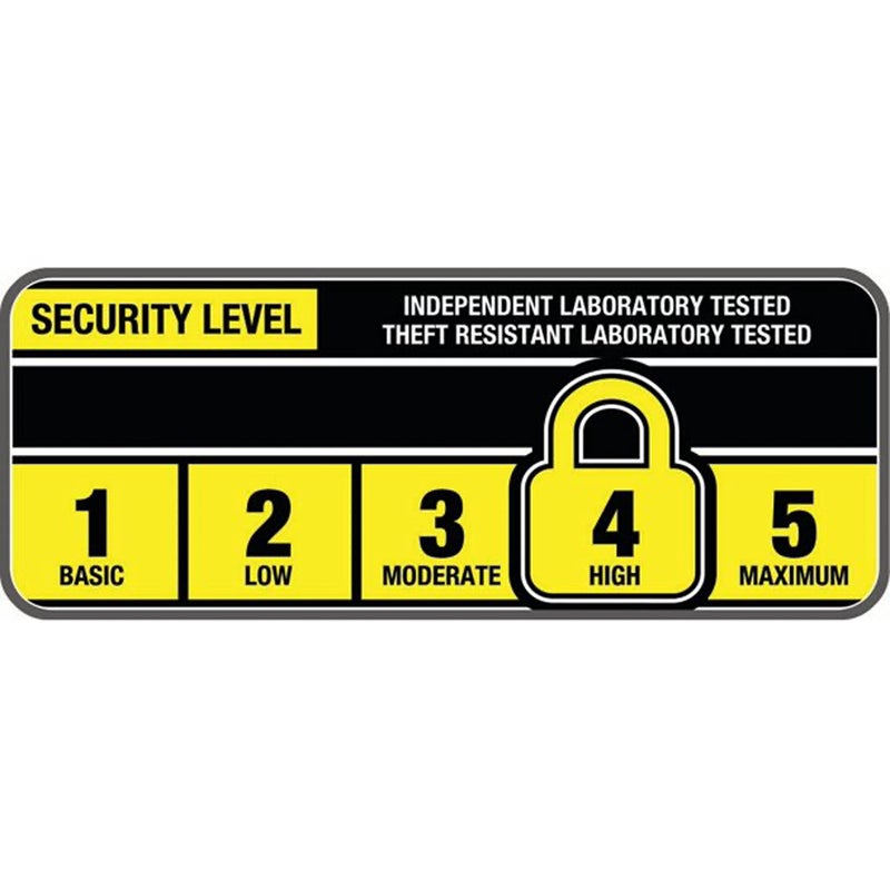 Kryptonite Bike U-Lock with Braided Steel Cable, High Security Anti-Theft Bicycle U Lock, 12mm Shackle and 8mm x4ft Length Security Cable with Keys for Scooter Road Mountain Bikes,Black - Image 4