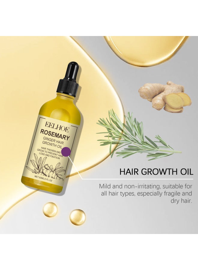 EELHOE Rosemary Ginger Hair Essential Oil Nourishing Hair Care Hair Care Hair Care Essential Oil - Image 3