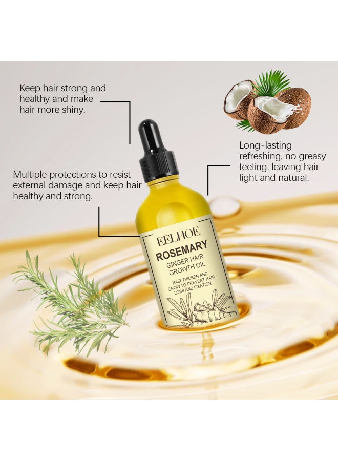 EELHOE Rosemary Ginger Hair Essential Oil Nourishing Hair Care Hair Care Hair Care Essential Oil - Image 2
