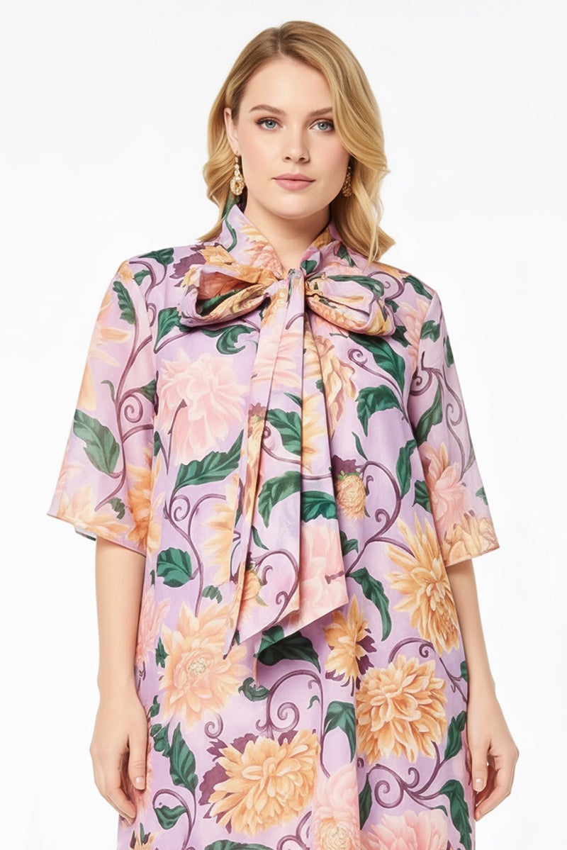 GANT Women Floral Print Maxi Casual Dress, Multicolor - Image 2