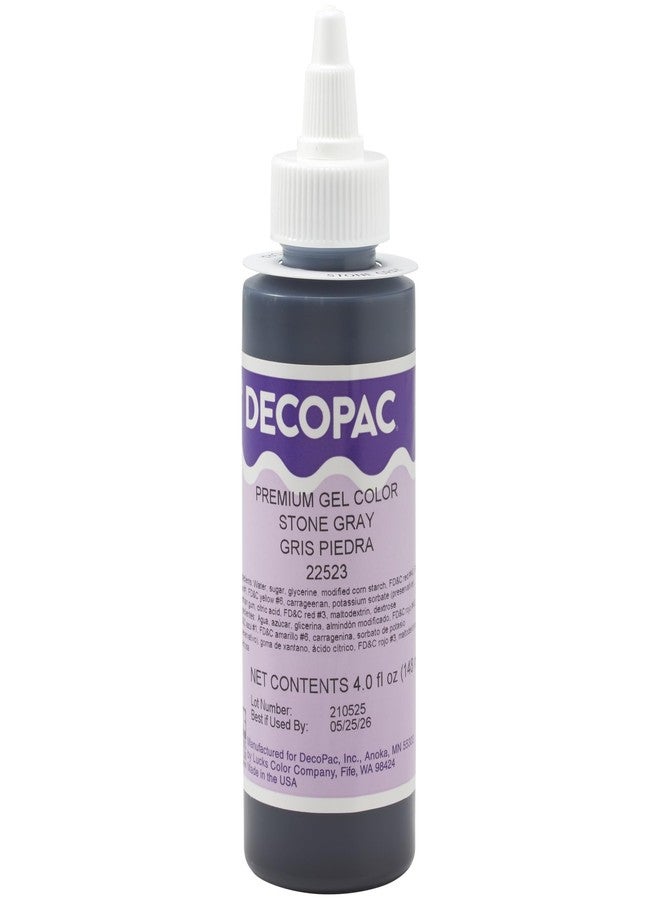 DecoPac Stone Gray Trend Premium Gel Color Cake Decorations, Gray Food Coloring - Gray Gel Color - 4 Fl Oz - Image 3