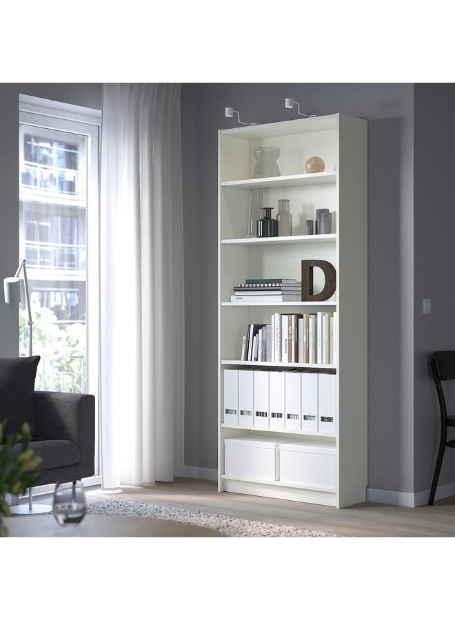 زبون مكتبة، بيضاء، 80X28X202 سم - Image 2