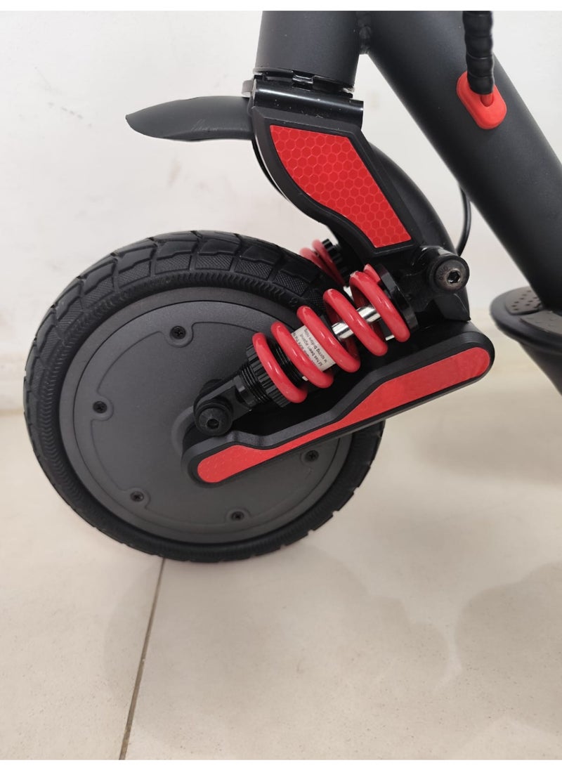ROHAN WINGS High Speed Electric Scooter With Flashing Turn Signals 350W Brushless Motor, Advance Shock Absorbers, App control, Bluetooth, Foldable E scooter , this amazing scooter comes with free helmet and lock - GRAY/BLACK  - Image 5