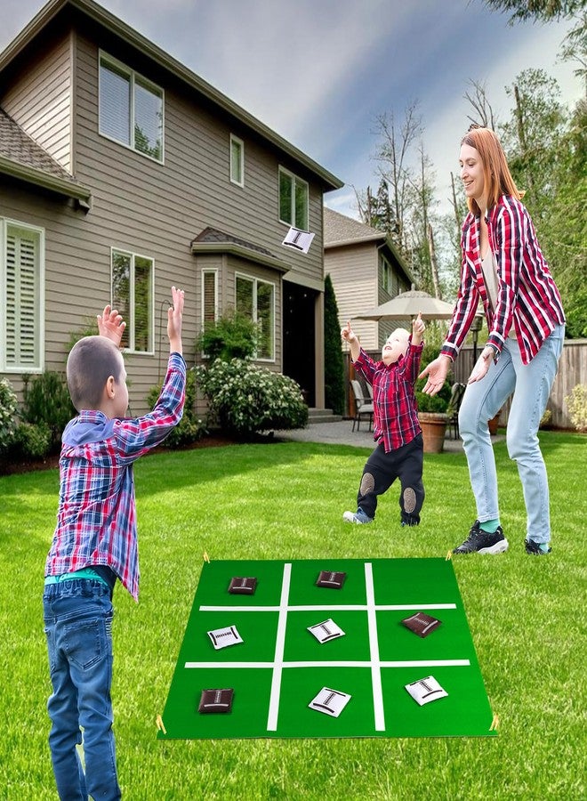 لعبة فان بلو الكبيرة لكرة القدم الأمريكية، لعبة إكس أو، لعبة رمي أكياس الفول - تصميم عصري أخضر - مثالية للأطفال والكبار والعائلات - أنشطة سوبر بول - للاستخدام الداخلي والخارجي - Image 5