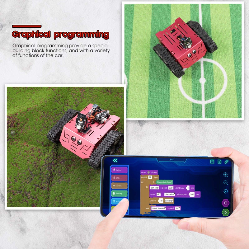 ELEGOO Conqueror Robot Tank Kit with UNO R3 for Arduino Robotics for Kids Ages 8-12 12-16 STEM Science Kits Coding Robots Toys for 8+ Year Old Boys Girls Teens Circuits Engineering Building Project - Image 4
