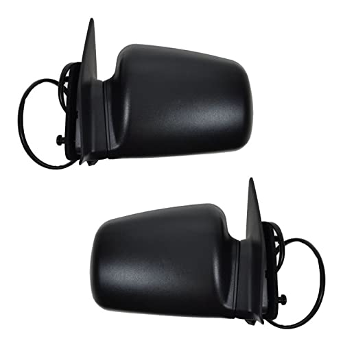 TRQ 2 Piece Driver and Passenger Side Mirror Assembly Set Electric Adjustment Heated No Memory Textured Compatible with 1996-1998 Jeep Grand Cherokee CH1320144 CH1321144 - Image 5