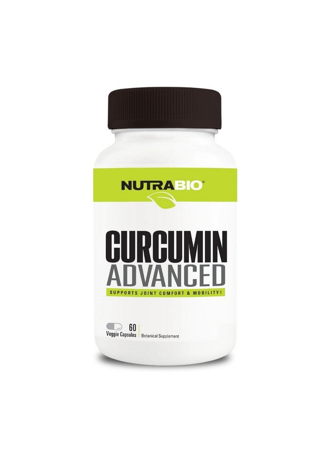 NutraBio Curcumin Advanced Digestion & Joint Support Complex, 60 Vegetable Capsules - Image 1
