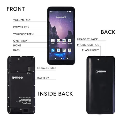 GMEE G-Mee Play Pro-64GB Android 12 Smartplayer (not a Smartphone), Mp3 Player w/Bluetooth & Wi-Fi, Spotify Music Player/Mp4 Player & More, Kids' Safe Device w/Parental Controls - Image 3