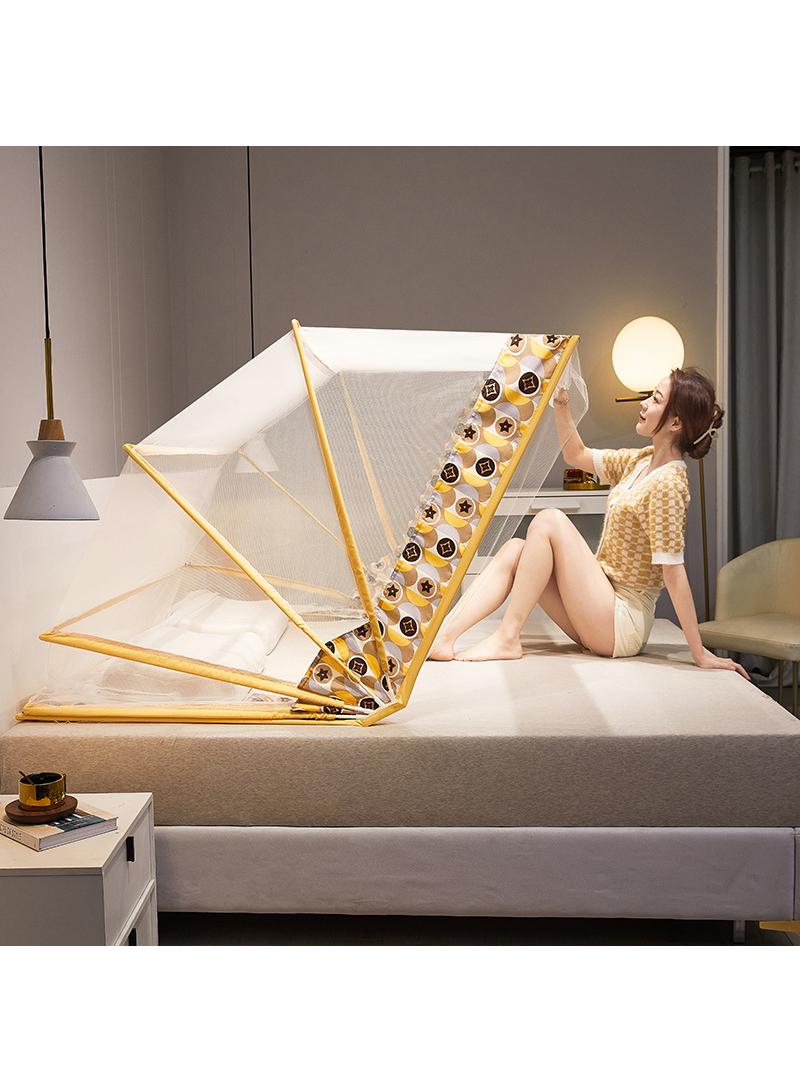 Bluejw Bedroom  bed net portable large bed folding mosquito net - Image 1