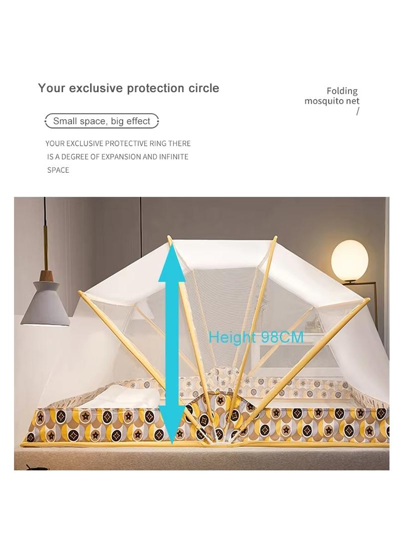 Bluejw Bedroom  bed net portable large bed folding mosquito net - Image 2