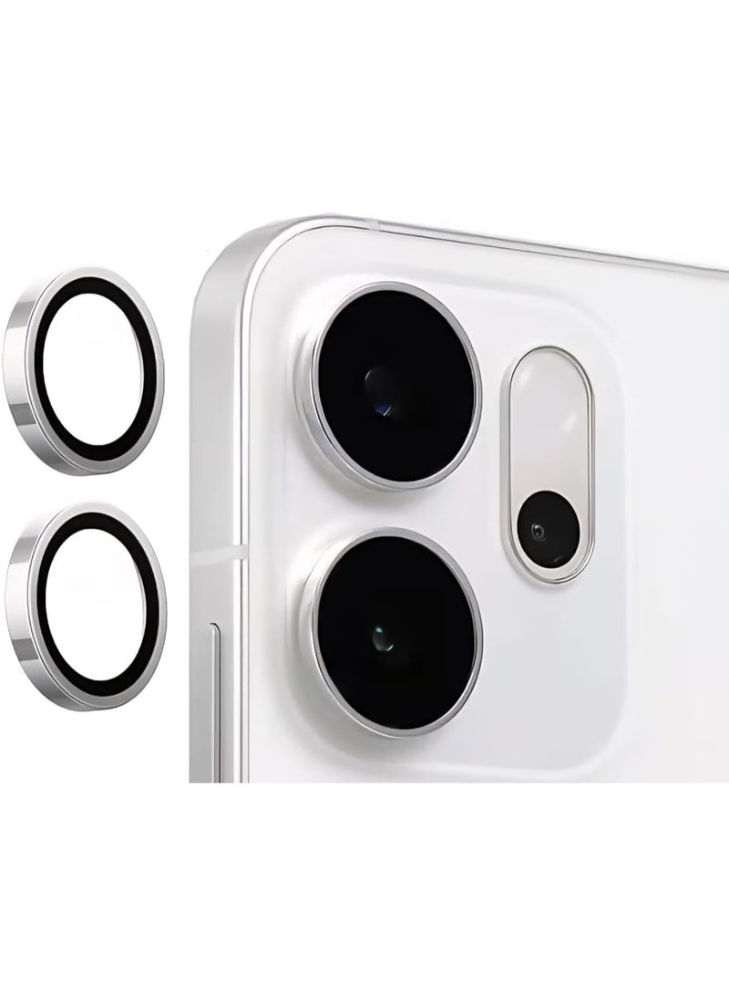 واقي زجاجي لعدسة الكاميرا لهاتف Oppo Reno 14F - فضي - Image 2