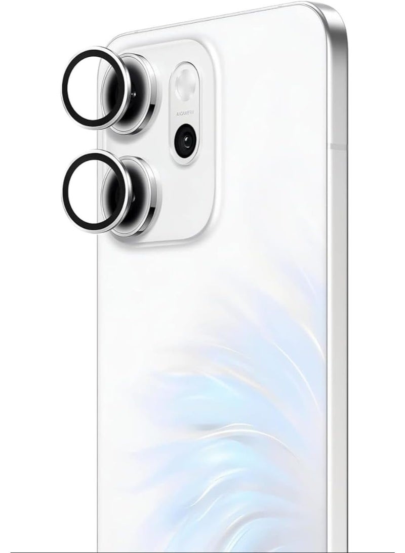 واقي زجاجي لعدسة الكاميرا لهاتف Oppo Reno 14F - فضي - Image 1