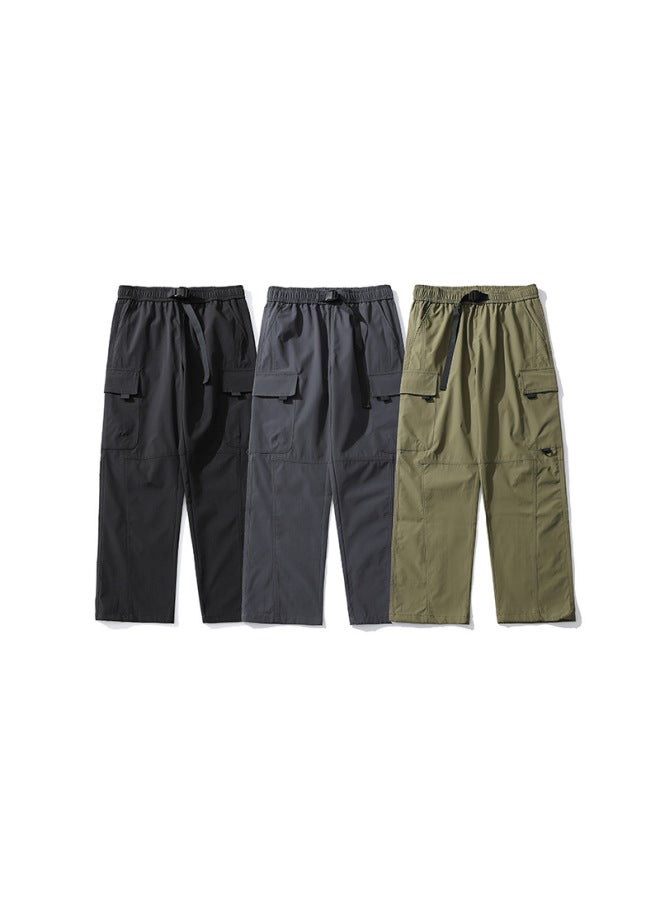 Izexx Trendy Brand Functional Wind Waterproof Quick-drying Assault Pants Mountain Outdoor Windproof Loose Three-proof Sports Casual Pants - Image 5