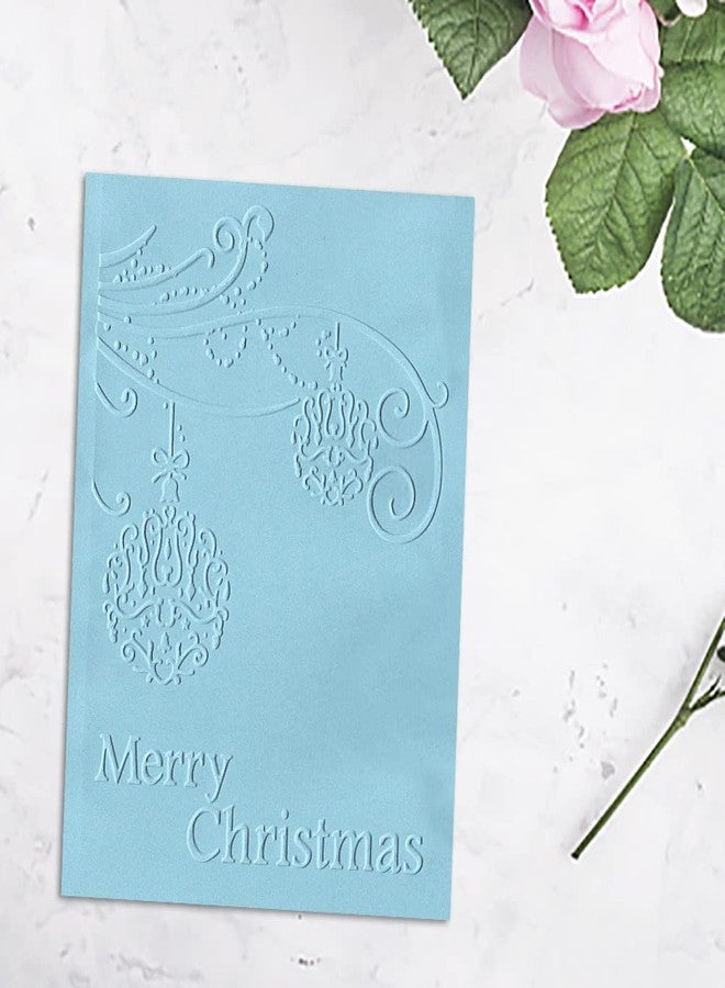 Hying 3-D Textured Impressions Background Embossing Folder, Christmas Ball Pattern Plastic Embossing Folder Template for Card Making Scrapbooking Paper Craft Album Stamps DIY Décor - Image 5