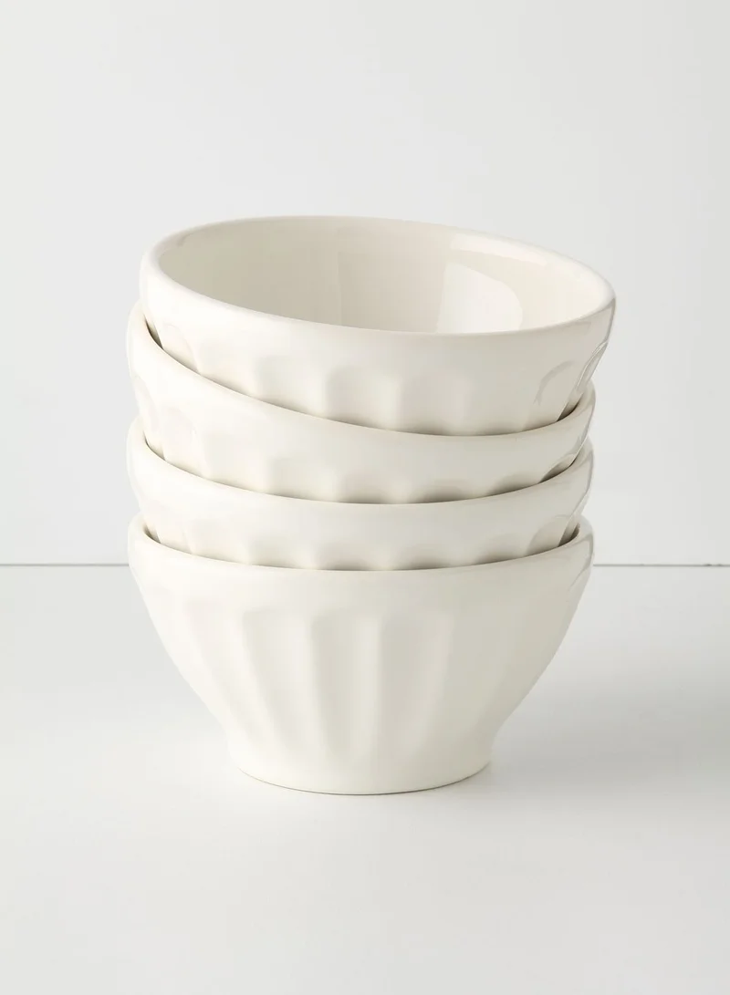 Anthropologie Home 4 Pack Latte Bowls