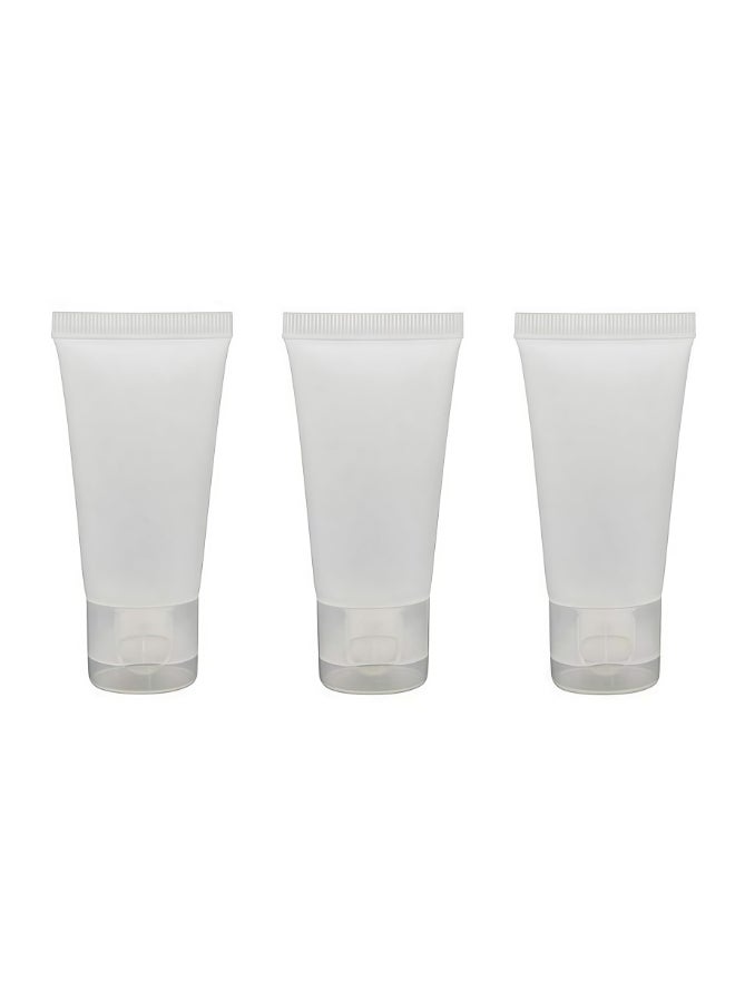 SYBL 20PCS Clear Empty Refillable Plastic Soft Tubes Squeezable Bottle Packing Cosmetic Sample Container Jars Storage Holder For Facial Cleaner Shampoo Shower Gel Body Lotion Hand Cream 50ml17oz - Image 2