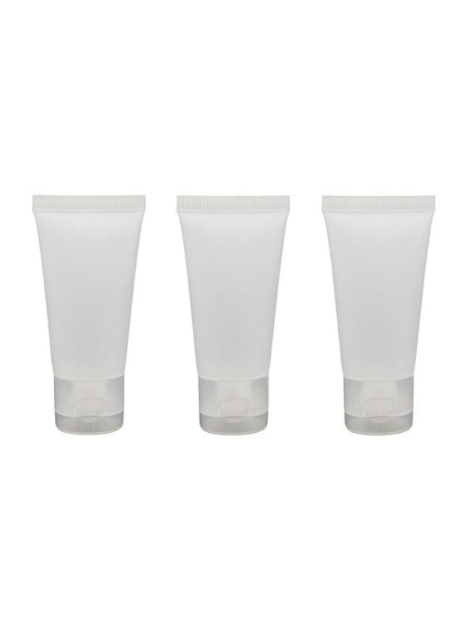 SYBL 20PCS Clear Empty Refillable Plastic Soft Tubes Squeezable Bottle Packing Cosmetic Sample Container Jars Storage Holder For Facial Cleaner Shampoo Shower Gel Body Lotion Hand Cream 50ml17oz - Image 1