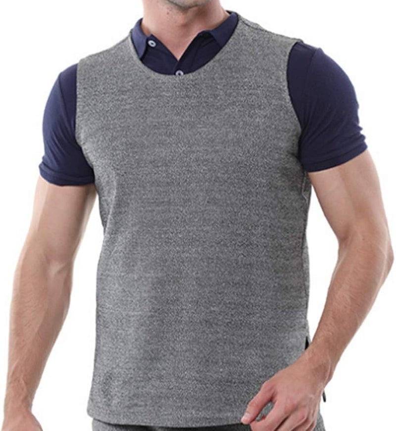 comfrt Level 5 Protective Vest, Robust Cut Resistant Anti Slash VVVV Short Sleeve Round Neck Safety Top Used in Various Scenarios (XL) - Image 1