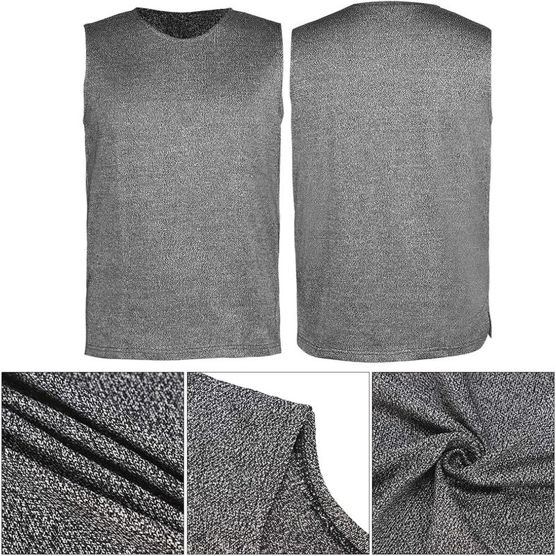 comfrt Level 5 Protective Vest, Robust Cut Resistant Anti Slash VVVV Short Sleeve Round Neck Safety Top Used in Various Scenarios (XL) - Image 5